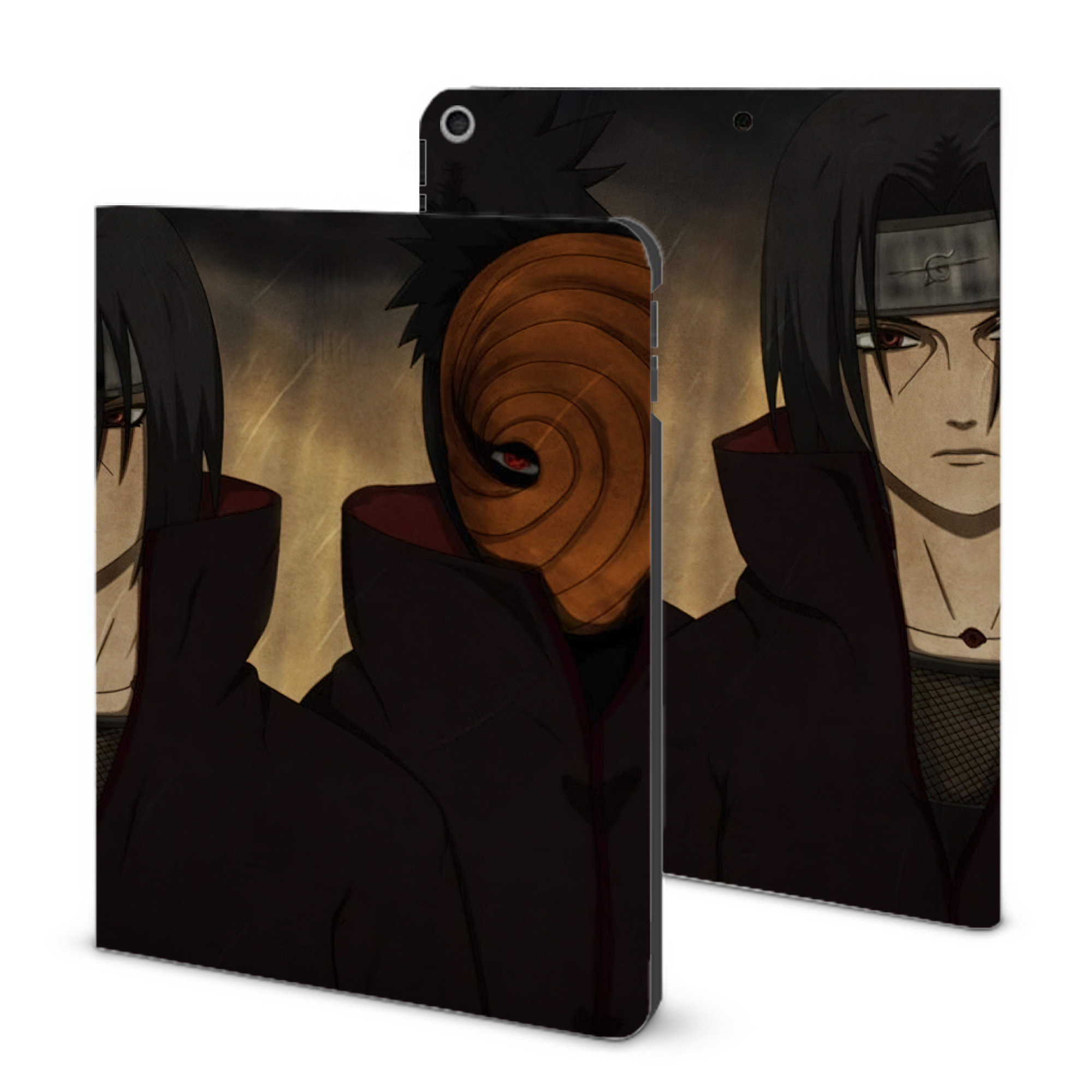 （画像用） NARUTO -ナルト- NARUTO -ナルト- 疾風伝 IPad ケース ブック型 PUレザー TPU 耐衝撃 軽量 薄型 ペン収納なし 全面保護 IPad 各モデル対応